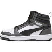 Resim Puma Rebound V6 Beyaz Siyah Erkek Bilekli Sneaker Spor Ayakkabı 