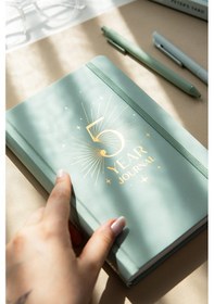 Resim 5 Yıllık Süresiz Günlük Ajanda 13x21 - Yeşil Yeşil 