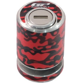 Resim GP Kompozit Universal Motosiklet Disk Kilidi Kırmızı-Siyah 