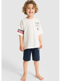 Resim U.s. Polo Assn. Erkek Çocuk Beyaz Pijama Takım 50326824-vr013 