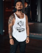 Resim Freeyez Strong Reis Gym Fitness Tank Top Sporcu Atleti 