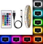 Resim Tv Televizyon Arkası Rgb Şerit Led 5 Metre N11.8837 