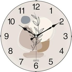 Resim EMORES 36 Cm Gerçek Cam Sessiz Mekanizma Duvar Saati 