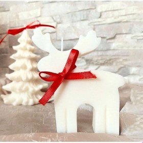 Resim Ersu Store Yılbaşı Geyiği Dekoratif Kokulu Mum 