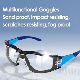 Resim Asixxsix Motosiklet Gözlükleri, Açık Hava Sporları Için 2 Paket Buğu Önleyici Rüzgar Geçirmez Toz Geçirmez Polikarbonat Gözlük, Kayak Bisikleti Motokros Için Sarma Kapsama Alanına Sahip 