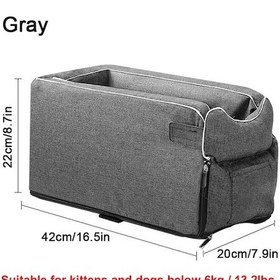 Resim Taşınabilir Köpek Kedi Araba Koltuğu Seyahat Yoldaşlık Güvenlik 1 Adet 