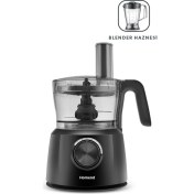 Resim Kuvvetli ve Şık Tasarımlı 2845H Çok Amaçlı Mutfak Robotu Siyah 