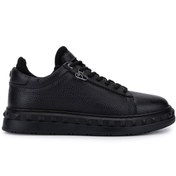 Resim Tamer Tanca Erkek Siyah Deri Sneakers & Spor Ayakkabı 