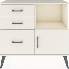 Resim Arges Şifonyer Tek Raflı 3 Çekmeceli Tek Kapaklı 88x30x80 Aytaşı-aytaşı Aytaşı 