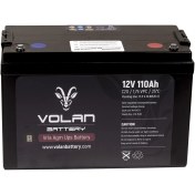 Resim Volan Battery 12 Volt 110 Ah (Amper) Kuru Akü 