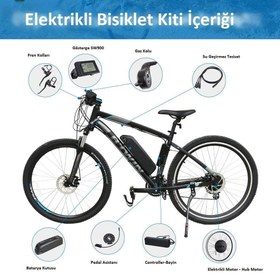 Resim 36V 500W Elektrikli Bisiklet Dönüşüm Kiti Kampanya 