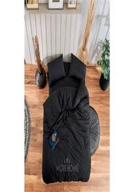 Resim More Home Çift Kişilik Yorgan Kılıfı + Yastık Kılıfı Siyah 