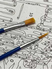 Resim SANAT Sayılarla Boyama & Hobi Seti - Fırça Boya Duvara Asma Aparatı Dahil 40x50 Tablo 