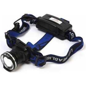 Resim F.b.ı F-823 Xlm T6 Led Su Geçirmez Şarjlı Kafa Lambası Altın - Siyah 