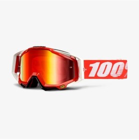 Resim Mts MX38 Kross Gözlük Beyaz - Kırmızı 