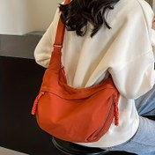 Resim Şık Bayanlar İçin Crossbody Mantı Çantası - Çok Fonksiyonlu Günlük Omuz Sırt Çantası, Büyük Kapasite, Hafif, Püskül Detaylı 8 Katı Renk Seçeneği, Katlanabilir ve Ayarlanabilir Askılı, Fermuar Kapatma, Polyester Astar, Her Mevsim Kullanıma Uygun, Kadın Moda Aksesuarı 