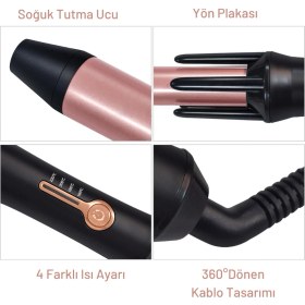 Resim Yui KB302 Otomatik Saç Şekillendirici Maşa(Yui Türkiye Garantili) 