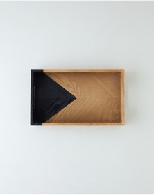 Resim English Home Briel Dekoratif Tepsi 40x24x5,5 Cm Kahverengi-siyah 