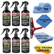 Resim Mertox İç Detay+jant-motor Temizleyici+hızlı Cila+torpido+lastik 