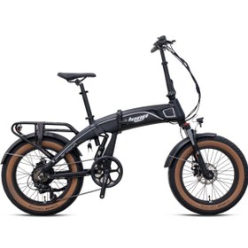Resim Loop Armour 20 Jant Elektrikli Katlanır Bisiklet MD (Mat Siyah-Gri) 