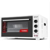 Resim İtimat 8060 Çift Camlı Turbo 60 lt Beyaz Fırın İtimat 8060 Köşeli Fırın (60 l)