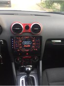 Resim Audi A3 8p(2004-2012)model Uyumlu Ahşap Özel Tasarım Kırmızı Mıknatıslı Telefon Tutucu 