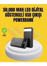 Resim Profesyonel 50.000 Mah Powerbank - Aynı Anda Birden Fazla Cihaz Şarj Eden, Dayanıklı Ve Güvenli Taşınabilir Şarj Cihazı 