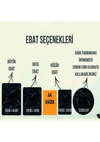 Resim Decorita Cam Kesme Tahtası Cam Kesme Tablası Retro Ahşap Görünümlü 30 x 40 CM 