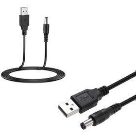 Resim Usb Kablo To 5.5X2.5Mm 5.5X2.1Mm Jack Power Kablo 80Cm 5.5X2.1Mm 