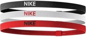 Resim NIKE elastiksomon Elastik Saç Bandı 3'lü Siyah-beyaz- Kırmızı,Kırmızı Tek Ebat 