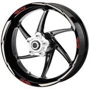 Resim Deeb Rks Jant Şeridi Reflektif Beyaz Kırmızı Model S N11.52896 