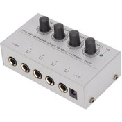 Resim Tenfowee 4 Kanal Metal Kulaklık Amfi, Ultra Düşük Gürültü, Bağımsız Ses Kontrolü, Stüdyo/sahne Kullanıma Uygun, 100-240v Güç Adaptörü Ha400 Diğer 