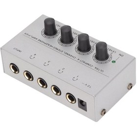Resim Tenfowee 4 Kanal Metal Kulaklık Amfi, Ultra Düşük Gürültü, Bağımsız Ses Kontrolü, Stüdyo/sahne Kullanıma Uygun, 100-240v Güç Adaptörü Ha400 Diğer 