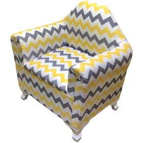 Resim LR SARI SİYAH desenli çocuk koltuğu - tekli çocuk berjeri 