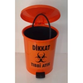 Resim Tıbbi Atık Kovası 25 Lt Pedallı 