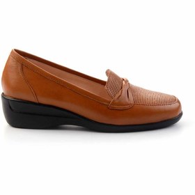 Resim Bambi Taba Leather Kadın Dolgu Topuklu Ayakkabı K01531123603 