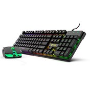 Resim Inca IKG-448 Rainbow Efect Mekanik Hisli Klavye & Mouse Set 