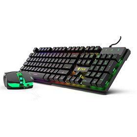 Resim Inca IKG-448 Rainbow Efect Mekanik Hisli Klavye & Mouse Set 