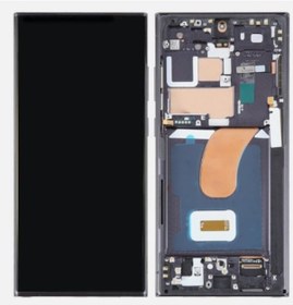 Resim Te Samsung Uyumlu S23 Ultra S918 Uyumlu Çıtalı Oled Lcd Ekran Siyah 