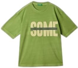Resim United Colors of Benetton Erkek Çocuk Slogan Baskılı Soluk Efektli T-Shirt, 225P3PCMC10N7 