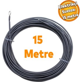 Resim Badem10 Eltos Kablo Kablo Kanalı Kablo Geçirme Elektrikci Sustası Takviyeli 15 mt EES001 