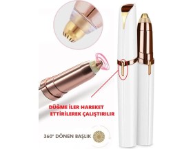 Resim Aycer Kalem Tipi Taşınabilir Ince Uçlu Yüz Için Tüy Alıcı Kaş Bıyık Epilasyon Aleti (Pil Dahildir) 