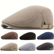 Resim Unisex Nefes Alabilir Mesh Beyzbol Şapkası - Ayarlanabilir Hafif Güneş Şapkası, Havalandırma Delikli, Erkek ve Kadınlar için Rahat Dış Mekan Şapkası, Mükemmel Hediye (Bej/Siyah/Lacivert/Gri/Kahverengi), Yaz Aksesuarı, Şık Başlık, Dayanıklı Yapım, Yaz Seyahatçileri İçin 