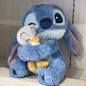 Resim Blue Stitch ile Hug Donald Klasik Peluş Oyuncak, Pembe Lilo & Stitch Peluş Figürü, Doğum Günü, Sevgililer Günü ve Noel Hediyeleri, Erkek ve Kız Çocukları İçin Dekoratif Araba Okul Yurt Süsü 