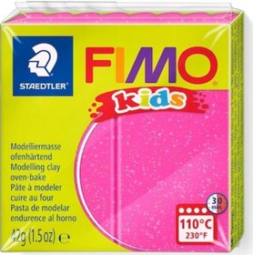 Resim Staedtler Fimo Kids Yumuşak Polimer Kil 262 Glitter Pink 