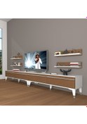 Resim Decoraktiv Eko 360r Mdf Silver Tv Ünitesi Tv Sehpası Beyaz - Ceviz 