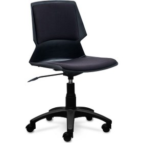 Resim Ofiscombin Ofis Büro Ev Ayarlı Tekerlekli Öğrenci Çocuk Bilgisayar Ders Çalışma Koltuğu Siyah Kumaş 00047499412 