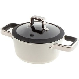 Resim Jumbo Almond Cream 7 Parça Granit Tencere Seti Krem 