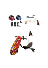 Resim Citymate Drift Car Elektrikli Kaykay Bluetooth Dirift Kar Hoverboard Scooter + Koruma Ekipmanı D28 