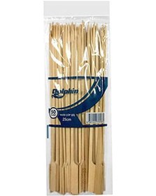 Resim Dolphin Yassı Çöp Şiş 25Cm 50Li-Natürel-Ebat Yok 